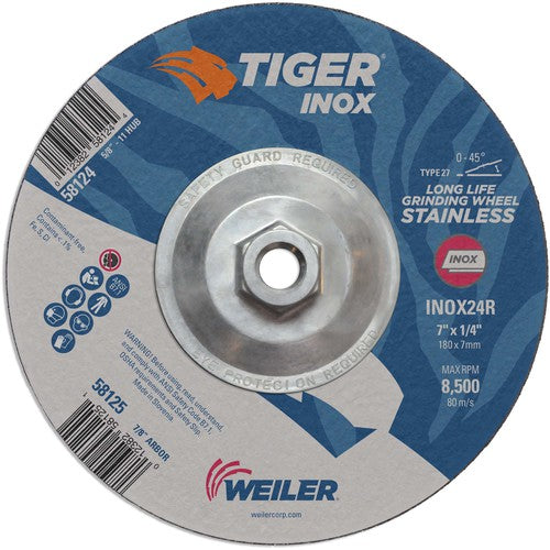 7X1/4 TIGER INOX TYPE 27 GRIND WHL - Americas Industrial Supply