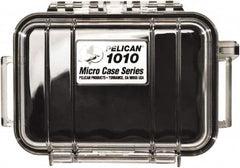 Pelican Products, Inc. - 4-1/16" Wide x 2-1/8" High, Clamshell Hard Case - Clear/Black, Polycarbonate - Americas Industrial Supply