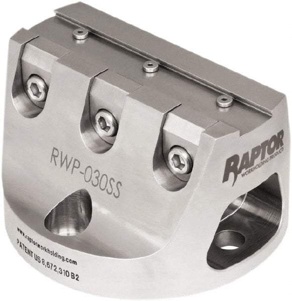 Raptor Workholding - 3/4" Jaw Width, 3" High Dovetail Vise - For Use with 4 & 5 Axis Workholding Systems - Americas Industrial Supply