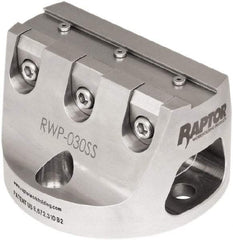 Raptor Workholding - 3/4" Jaw Width, 3" High Dovetail Vise - For Use with 4 & 5 Axis Workholding Systems - Americas Industrial Supply