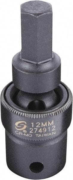 Sunex Tools - 1/2" Drive, 12mm Impact Hex Bit Socket - Americas Industrial Supply