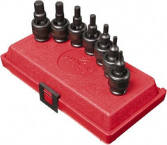 Sunex Tools - 7 Piece 3/8" Drive Metric Impact Hex Bit Socket Set - 4 to 12mm Hex - Americas Industrial Supply