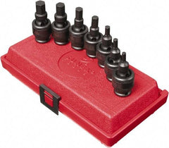 Sunex Tools - 7 Piece 3/8" Drive Inch Impact Hex Bit Socket Set - 3/16 to 1/2" Hex - Americas Industrial Supply