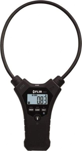 FLIR - CM57, CAT IV, Digital True RMS Wireless Clamp Meter with 18" Flex Jaws - 3000 AC Amps, Measures Current - Americas Industrial Supply