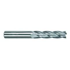 3/8 Dia. x 2-1/2 Overall Length 4-Flute Square End Solid Carbide SE End Mill-Round Shank-Center Cut-TiCN - Americas Industrial Supply