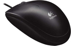 Logitech - Black Corded Mouse - Use with Mac OS X, Windows XP, Vista 7, 8 - Americas Industrial Supply