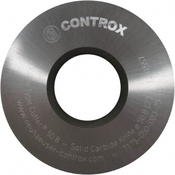 Controx - 2" Diam x 0.1299" Blade Thickness x 3/4" Arbor Hole Diam, 0 Tooth Slitting and Slotting Saw - Arbor Connection, Right Hand, Uncoated, Solid Carbide, Concave Ground - Americas Industrial Supply