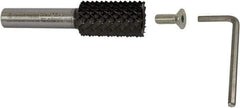 Controx - 7/8" Diam, 1-1/2" LOC, Plain End, Powdered Metal Diamond Pattern Router Bit - Right Hand Cut, 3-1/2" OAL - Americas Industrial Supply