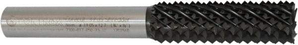 Controx - 17mm Diam, 2" LOC, Plain End, Powdered Metal Diamond Pattern Router Bit - Right Hand Cut, 4-1/2" OAL - Americas Industrial Supply
