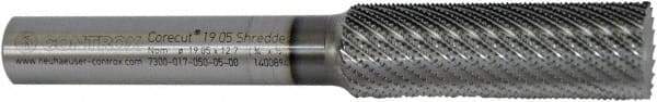 Controx - 17mm Diam, 2" LOC, Plain End, Powdered Metal Diamond Pattern Router Bit - Right Hand Cut, 4-1/2" OAL - Americas Industrial Supply