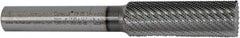 Controx - 17mm Diam, 2" LOC, Plain End, Powdered Metal Diamond Pattern Router Bit - Right Hand Cut, 4-1/2" OAL - Americas Industrial Supply