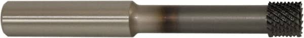 Controx - 8.9mm Diam, 0.394" LOC, Plain End, Powdered Metal Diamond Pattern Router Bit - Right Hand Cut, 4" OAL - Americas Industrial Supply