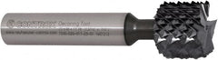Controx - 14.22mm Diam, 0.45" LOC, Square End, Solid Carbide Diamond Pattern Router Bit - Right Hand Cut, 2-61/64" OAL - Americas Industrial Supply