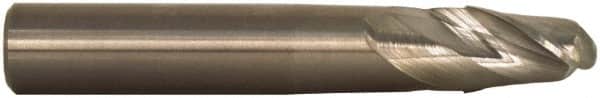 M.A. Ford - 1" Diam, 1-1/2" LOC, 2 Flute Solid Carbide Ball End Mill - Single End, 4" OAL, 1" Shank Diam, Spiral Flute - Americas Industrial Supply