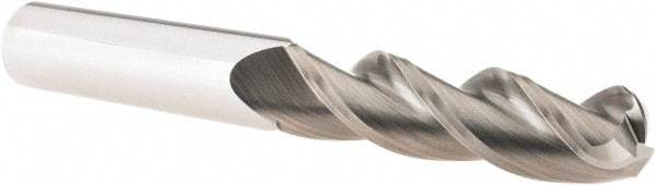 M.A. Ford - 5/8", 3 Flute, Solid Carbide, 1/4" Corner Radius End Mill - 5" OAL, 2-1/2" LOC - Americas Industrial Supply