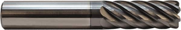 M.A. Ford - 1/2", 5/8" LOC, 1/2" Shank Diam, 3" OAL, 7 Flute, Solid Carbide Square End Mill - Single End, ALtima Blaze Finish, Spiral Flute, 38° Helix, Right Hand Cut, Right Hand Flute - Americas Industrial Supply