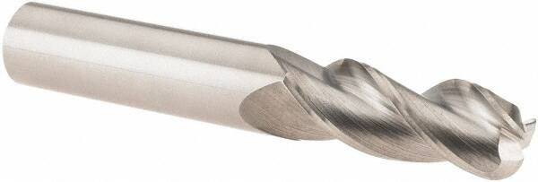 M.A. Ford - 3/8", 3 Flute, Solid Carbide, 1/8" Corner Radius End Mill - 2-1/2" OAL, 1" LOC - Americas Industrial Supply