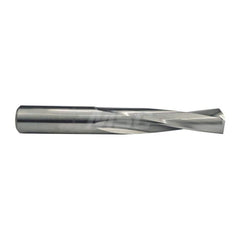 Screw Machine Length Drill Bit: 0.4688″ Dia, 135 °, Solid Carbide Bright/Uncoated, Right Hand Cut, Spiral Flute, Straight-Cylindrical Shank, Series 205