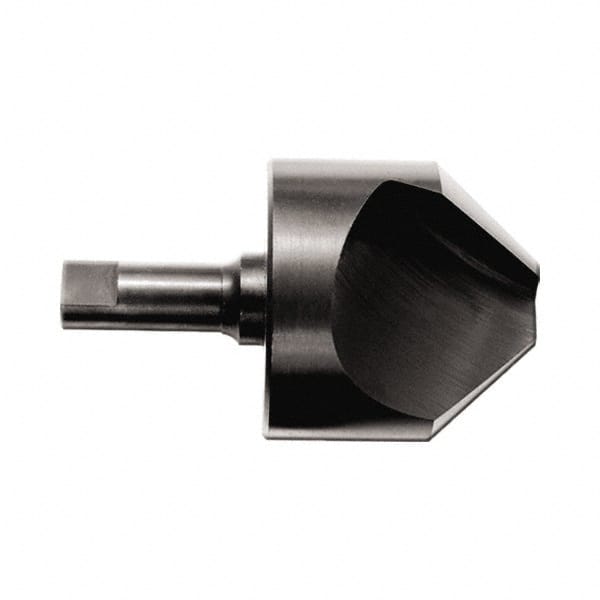 M.A. Ford - 3/8" Head Diam, 1/4" Shank Diam, 1 Flute 60° High Speed Steel Countersink - Americas Industrial Supply