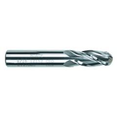 7/16 Dia. x 4 Overall Length 2-Flute Square End Solid Carbide SE End Mill-Round Shank-Center Cut-TiAlN - Americas Industrial Supply