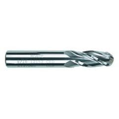 7/16 Dia. x 4 Overall Length 2-Flute Square End Solid Carbide SE End Mill-Round Shank-Center Cut-TiAlN - Americas Industrial Supply