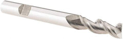 M.A. Ford - 1/4", 3/4" LOC, 1/4" Shank Diam, 2-1/2" OAL, 2 Flute, Solid Carbide Square End Mill - Single End, Spiral Flute, 45° Helix, Centercutting, Right Hand Cut, Right Hand Flute - Americas Industrial Supply