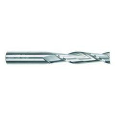 1 Dia. x 5 Overall Length 2-Flute Square End Solid Carbide SE End Mill-Round Shank-Center Cut-Uncoated - Americas Industrial Supply