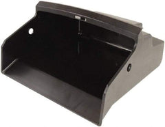 Unger - 12-1/4" Wide x 11" Deep x 5-1/4" High Handheld Dustpan - Plastic Body, 45" Handle, Black - Americas Industrial Supply
