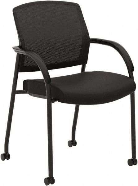 Hon - 34-1/2" High Guest Chair - 23" Wide x 24-3/4" Deep, Fabric Mesh Seat, Black - Americas Industrial Supply