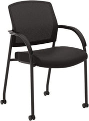 Hon - 34-1/2" High Guest Chair - 23" Wide x 24-3/4" Deep, Fabric Mesh Seat, Black - Americas Industrial Supply