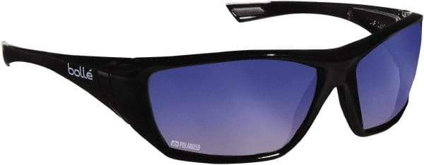 bolle SAFETY - Smoke Mirror Lenses, Framed Safety Glasses - Anti-Fog, Scratch Resistant, Size M, Wrap Around - Americas Industrial Supply