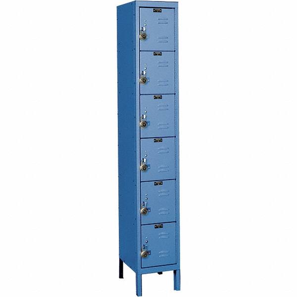 Hallowell - 6 Door, 6 Tier, Ready-Built Wardrobe & Box Lockers - Americas Industrial Supply