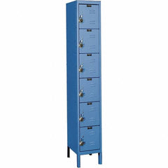 Hallowell - 6 Door, 6 Tier, Ready-Built Wardrobe & Box Lockers - Americas Industrial Supply