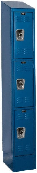 Hallowell - 3 Door, 3 Tier, Ready-Built Wardrobe & Box Lockers - Americas Industrial Supply
