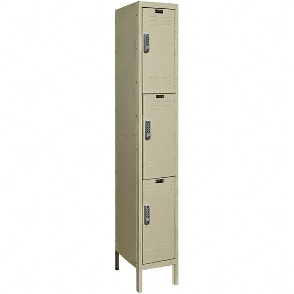 Hallowell - 3 Door, 3 Tier, Electronic Access Lockers - Americas Industrial Supply