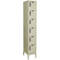 Hallowell - 6 Door, 6 Tier, Electronic Access Lockers - Americas Industrial Supply