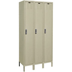 Hallowell - 3 Door, 1 Tier, Electronic Access Lockers - Americas Industrial Supply