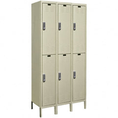 Hallowell - 6 Door, 2 Tier, Electronic Access Lockers - Americas Industrial Supply