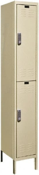 Hallowell - 2 Door, 2 Tier, Electronic Access Lockers - Americas Industrial Supply