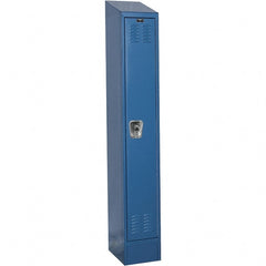 Hallowell - 1 Door, 1 Tier, Ready-Built Wardrobe & Box Lockers - Americas Industrial Supply