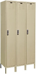 Hallowell - 3 Door, 1 Tier, Electronic Access Lockers - Americas Industrial Supply