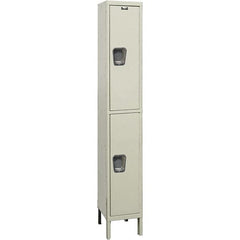 Hallowell - 2 Door, 2 Tier, Premium Wardrobe Lockers - Americas Industrial Supply