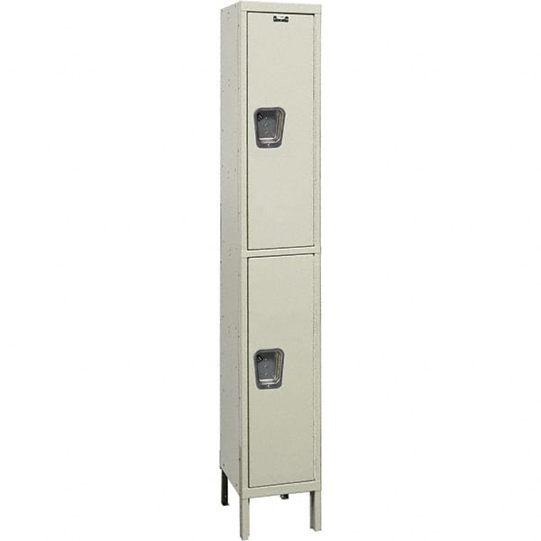 Hallowell - 2 Door, 2 Tier, Premium Wardrobe Lockers - Americas Industrial Supply