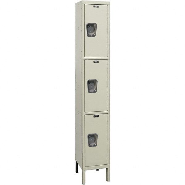 Hallowell - 3 Door, 3 Tier, Premium Wardrobe Lockers - Americas Industrial Supply