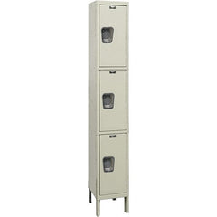 Hallowell - 3 Door, 3 Tier, Premium Wardrobe Lockers - Americas Industrial Supply