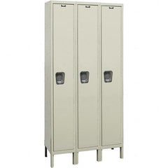 Hallowell - 3 Door, 1 Tier, Premium Wardrobe Lockers - Americas Industrial Supply