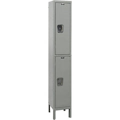 Hallowell - 2 Door, 2 Tier, Premium Wardrobe Lockers - Americas Industrial Supply