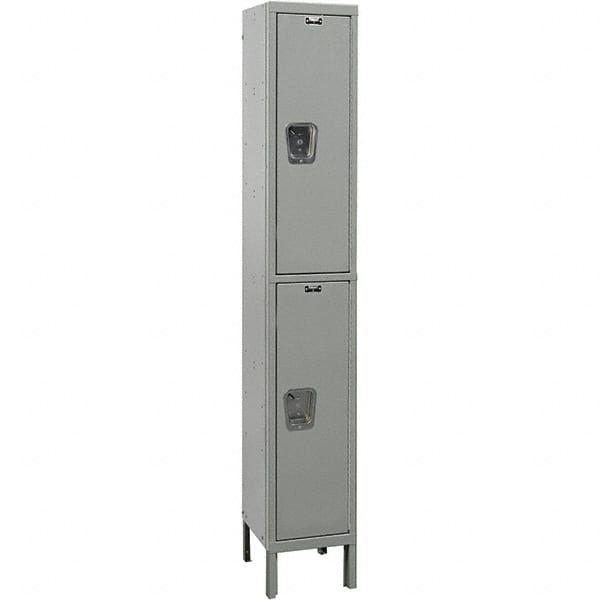 Hallowell - 2 Door, 2 Tier, Premium Wardrobe Lockers - Americas Industrial Supply