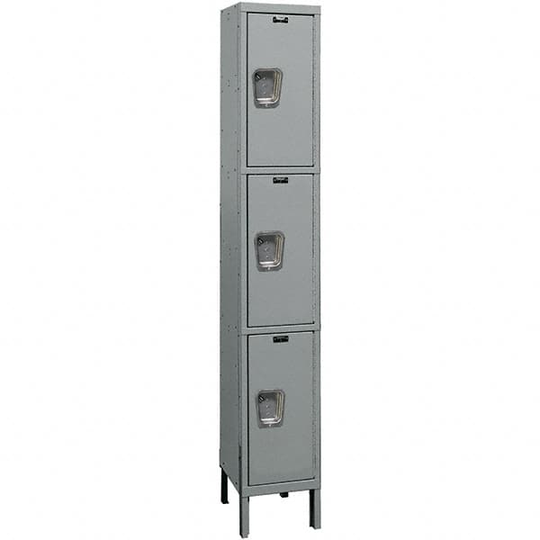 Hallowell - 3 Door, 3 Tier, Premium Wardrobe Lockers - Americas Industrial Supply