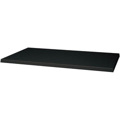 Hallowell - Charcoal, Galvannealed Sheet Steel, Cabinet Shelf - 48" Wide x 24" Deep x 1" High Body - Americas Industrial Supply